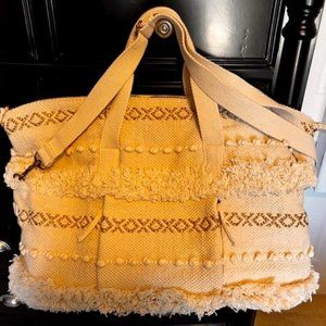 FINAL SALE - Extra large bag/tote/travel bag. Off white